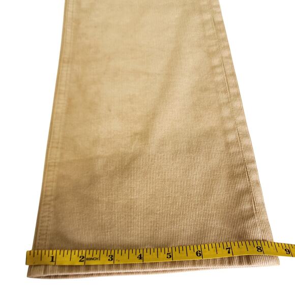 J Crew Womens High Rise Slim Demi Boot Pant in Corduroy Size 28 Tan Ankle Crop - Picture 13 of 13